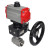 Кран шаровой BV3232P(2pc)-FP-T-ISO-H 3/8″ Ду10 Ру63 полнопроходной двухходовой, нержавеющая сталь SS316, внутренняя резьба, уплотнение - PTFE, с пневмоприводом двойного действия PA-DA-065 и ручным дублером MON1-250-T26-ISO в Алматы
