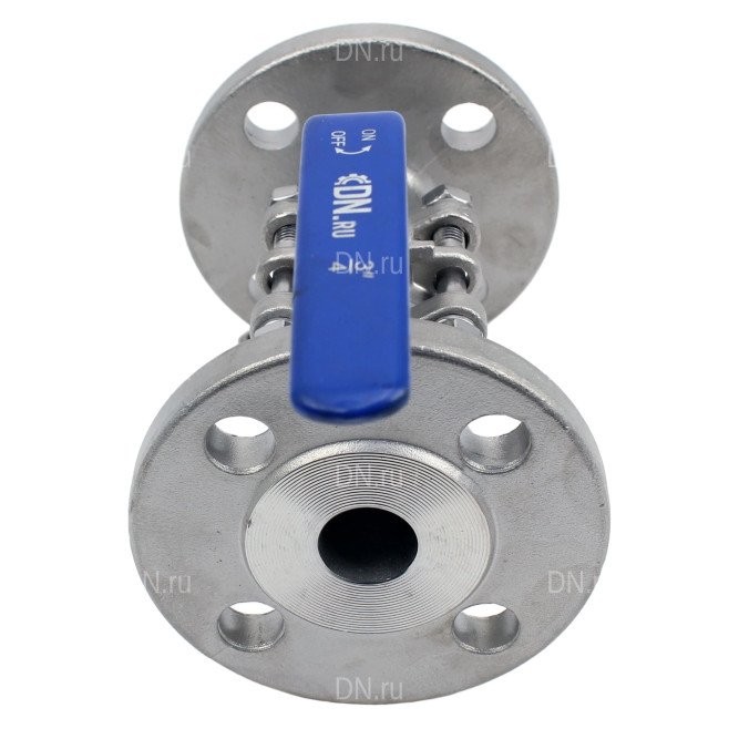 Кран шаровой BV3131P(3pc)-FP-F-H Ду32 Ру40, полнопроходной, трехсоставной, сталь 304, уплотнение - PTFE, фланцевый с рукояткой в Алматы