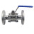 Кран шаровой BV3131P(3pc)-FP-F-H Ду32 Ру40, полнопроходной, трехсоставной, сталь 304, уплотнение - PTFE, фланцевый с рукояткой в Алматы