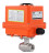 Кран шаровой BV3232P(2pc)-FP-T-ISO-H Ду25 Ру63 полнопроходной двухходовой, нержавеющая сталь 316, внутренняя резьба, уплотнение - PTFE, с электроприводом четвертьоборотным QT-N-003EM-O1-220VAC-У1 MINI в Алматы