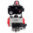 Кран шаровой BV3232P(4pc)-SP-3WL-T-ISO-H Ду32 Ру63 стандартнопроходной трехходовой L-тип, нержавеющая сталь SS316, внутренняя резьба, PTFE, пн.приводом PA-DA-052, пн.распределителем 4M310-08 DC24V и БКВ APL-410N EX в Алматы