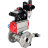 Кран шаровой BV3131P(3pc)-FP-F-ISO-H Ду40 Ру40, трехсоставной полнопроходной фланцевый, нержавеющая сталь SS304, уплотнение - PTFE, с пневмоприводом PA-SA-105, с пневмораспределителем 4V320-08 AC220V, с БКВ APL-210N, БПВ AFC2000 в Алматы