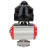 Кран шаровой BV3232P(4pc)-SP-3WL-T-ISO-H 3/4″ Ду20 Ру63 стандартнопроходной трехходовой L-тип, нержавеющая сталь SS316, внутренняя резьба, уплотнение - PTFE, с пн.приводом PA-DA-052 пн.распределителем 4M310-08 AC220V и БКВ APL-510N-EX в Алматы