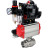 Кран шаровой BV3232P(2pc)-FP-T-ISO-H 3/8″ Ду10 Ру63 полнопроходной двухходовой, нержавеющая сталь SS316, внутренняя резьба, уплотнение - PTFE, с пн.приводом PA-SA-052 пн.распределителем 4M310-08 AC220V БПВ AFC2000 БКВ APL-510N-EX в Алматы