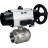 Кран шаровой BV3232P(2pc)-FP-T-ISO-H Ду100 Ру40 полнопроходной двухходовой, нержавеющая сталь SS316, внутренняя резьба, уплотнение - PTFE, с пневмоприводом PA-DA-105-1 двойного действия, с пневмораспределителем 4M310-08 DC24V в Алматы