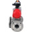 Кран шаровой BV3232P(4pc)-FP-3WL-F Ду15 Ру16 полнопроходной трехходовой, фланцевый, корпус - нержавеющая сталь SS316, с пневмоприводом PA-DA-052 двойного действия и БКВ APL-210N в Алматы