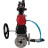 Кран шаровой BV3232P(4pc)-FP-3WL-F Ду40 Ру16 полнопроходной трехходовой, фланцевый, нержавеющая сталь SS316, с пневмоприводом PA-DA-065, пневмораспределителем 4V320-10 AC220V, БКВ APL-210N, ручным дублером MON1-250-T26-ISO и БПВ AFC2000 в Алматы