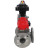 Кран шаровой BV3232P(4pc)-FP-3WL-F Ду40 Ру16 полнопроходной трехходовой, фланцевый, корпус - нержавеющая сталь SS316, с пневмоприводом PA-DA-065 двойного действия, пневмораспределителем 4M310-08 DC24V и БКВ APL-410N EX в Алматы