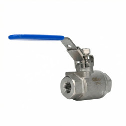 Кран шаровой BV3232P(2pc)-FP-T-H Ду8 Ру140 полнопроходной двухходовой, нержавеющая сталь 316, внутренняя резьба, уплотнение - PTFE, ручка-рычаг