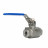 Кран шаровой BV3232P(2pc)-FP-T-H Ду8 Ру140 полнопроходной двухходовой, нержавеющая сталь 316, внутренняя резьба, уплотнение - PTFE, ручка-рычаг в Алматы