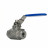 Кран шаровой BV3232P(2pc)-FP-T-H Ду8 Ру140 полнопроходной двухходовой, нержавеющая сталь 316, внутренняя резьба, уплотнение - PTFE, ручка-рычаг в Алматы