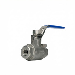 Кран шаровой BV3232P(2pc)-FP-T-H Ду8 Ру140 полнопроходной двухходовой, нержавеющая сталь 316, внутренняя резьба, уплотнение - PTFE, ручка-рычаг