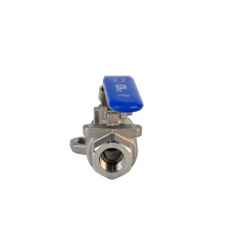 Кран шаровой BV3232P(2pc)-FP-T-H Ду10 Ру140 полнопроходной двухходовой, нержавеющая сталь 316, внутренняя резьба, уплотнение - PTFE, ручка-рычаг