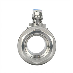 Кран шаровой BV3232P(2pc)-FP-T-H Ду50 Ру140 полнопроходной двухходовой, нержавеющая сталь 316, внутренняя резьба, уплотнение - PTFE, ручка-рычаг