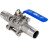 Кран шаровой BV3232P(3pc)-FP-W-H LONG Ду50 Ру40 полнопроходной, трехсоставной, корпус - нержавеющая сталь SS316, уплотнение - PTFE, под приварку, с рукояткой в Алматы