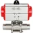 Кран шаровой BV3232P(3pc)-FP-W-ISO-H LONG Ду125 Ру16 полнопроходной, корпус - нержавеющая сталь 316, уплотнение - PTFE, под приварку, с пневмоприводом PA-SA-210 в Алматы