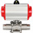 Кран шаровой BV3232P(3pc)-FP-W-ISO-H LONG Ду125 Ру16 полнопроходной, корпус - нержавеющая сталь 316, уплотнение - PTFE, под приварку, с пневмоприводом PA-SA-210 в Алматы