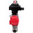 Кран шаровой BV3131P(3pc)-FP-W-ISO-H LONG Ду40 Ру40 полнопроходной, корпус - нержавеющая сталь 304, уплотнение - PTFE, под приварку, с пневмоприводом PA-DA-065 и БКВ APL-410N EX в Алматы