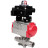 Кран шаровой BV3131P(3pc)-FP-W-ISO-H LONG Ду10 Ру63 полнопроходной, корпус - нержавеющая сталь 304, уплотнение - PTFE, под приварку, с пневмоприводом PA-SA-052 и БКВ APL-410N EX в Алматы