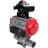 Кран шаровой BV3131P(3pc)-FP-W-ISO-H LONG Ду15 Ру63 полнопроходной, корпус - нержавеющая сталь 304, уплотнение - PTFE, под приварку, с пневмоприводом PA-DA-052, пневмораспределителем 4M310-08 DC24V и БКВ APL-210N в Алматы