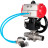 Кран шаровой BV3131P(3pc)-FP-W-ISO-H LONG Ду65 Ру25 полнопроходной, корпус - нержавеющая сталь 304, уплотнение - PTFE, под приварку, с пневмоприводом PA-DA-083, пневмораспределителем 4V320-10 AC220V и редуктором MON2-450-T28-ISO в Алматы