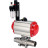 Кран шаровой BV3131P(3pc)-FP-W-ISO-H LONG Ду32 Ру40 полнопроходной, корпус - нержавеющая сталь 304, уплотнение - PTFE, под приварку, с пневмоприводом PA-SA-083, пневмораспределителем 4M310-08 AC220V и БПВ AFC2000 в Алматы