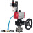 Кран шаровой BV3232P(3pc)-FP-W-ISO-H Ду50 Ру40, полнопроходной, трехсоставной, нержавеющая сталь 316, PTFE, под приварку, с пневмоприводом PA-DA-083, пневмораспределителем 4V320-10 AC220V, ручным дублером MON2-450-T28-ISO, БПВ AFC2000 в Алматы