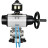 Кран шаровой BV3232P(3pc)-FP-W-ISO-H Ду100 Ру25, полнопроходной, трехсоставной, нержавеющая сталь 316, уплотнение - PTFE, под приварку, с пневмоприводом PA-DA-105-1, пневмораспределителем 4V320-08 AC220V, БКВ APL-510N Ex в Алматы