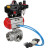 Кран шаровой BV3232P(4pc)-SP-3WL-T-ISO-H Ду80 Ру40, стандартнопроходной, четырехсоставной, нержавеющая сталь 316, PTFE, внутренняя резьба, с пневмоприводом PA-DA-083, пневмораспределителем 4V320-08 AC220V, БКВ APL-410N Ex, БПВ AFC2000 в Алматы