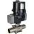 Кран шаровой BV3232P(3pc)-FP-W-ISO-H LONG Ду10 Ру63 полнопроходной, под приварку, корпус - нержавеющая сталь SS316, уплотнение - PTFE, с электроприводом четвертьоборотным QTSA-N-003EM-O0-220VAC с пружинным возвратом в Алматы