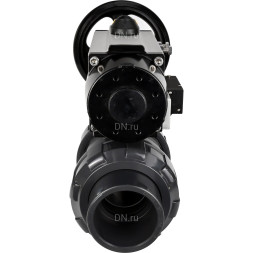 Кран шаровой BV4242E-FP-GRM-ISO Дн80 Ру10 полнопроходной, корпус - НПВХ, шар - НПВХ, уплотнение - EPDM, с пневмоприводом PA-DA-105-1 и пневмораспределителем 4M310-08 DC24V