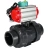Кран шаровой BV4242E-FP-GRM-ISO Дн25 Ру10 полнопроходной, корпус - НПВХ, шар - НПВХ, уплотнение - EPDM, с пневмоприводом PA-DA-052, пневмораспределителем 4M310-08 DC24V и магнитным переключателем ALS200D в Алматы