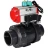 Кран шаровой BV4242E-FP-GRM-ISO Дн25 Ру10 полнопроходной, корпус - НПВХ, шар - НПВХ, уплотнение - EPDM, с пневмоприводом PA-DA-052, пневмораспределителем 4M310-08 DC24V и магнитным переключателем ALS200D в Алматы