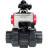 Кран шаровой BV4242E-FP-GRM-ISO Дн65 Ру10 полнопроходной, корпус - НПВХ, шар - НПВХ, уплотнение - EPDM, с пневмоприводом PA-SA-065, пневмораспределителем 4M310-08 AC220V и БКВ APL-210N в Алматы