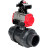 Кран шаровой BV4242E-FP-GRM-ISO Дн15 Ру10 полнопроходной, корпус - НПВХ, шар - НПВХ, уплотнение - EPDM, с пневмоприводом PA-SA-052, пневмораспределителем 4M310-08 DC24V и БКВ APL-210N в Алматы