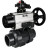 Кран шаровой BV4242E-FP-GRM-ISO Дн65 Ру10 полнопроходной, корпус - НПВХ, шар - НПВХ, уплотнение - EPDM, с пневмоприводом PA-DA-105-1, пневмораспределителем 4M310-08 DC24V и БКВ APL-210N в Алматы