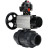 Кран шаровой BV4242E-FP-GRM-ISO Дн25 Ру10 полнопроходной, корпус - НПВХ, шар - НПВХ, уплотнение - EPDM, с пневмоприводом PA-DA-105-1, пневмораспределителем 4M310-08 AC220V и БКВ APL-510N EX в Алматы