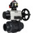 Кран шаровой BV4242E-FP-GRM-ISO Дн40 Ру10 полнопроходной, корпус - НПВХ, шар - НПВХ, уплотнение - EPDM, с пневмоприводом PA-DA-105-1, пневмораспределителем 4M310-08 AC220V и БКВ APL-510N EX в Алматы