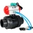 Кран шаровой BV4242E-FP-GRM-ISO Дн80 Ру10 полнопроходной, корпус - НПВХ, шар - НПВХ, уплотнение - EPDM, с пневмоприводом PA-DA-065, пневмораспределителем 4V320-10 AC220V и магнитным переключателем ALS200D в Алматы