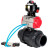 Кран шаровой BV4242E-FP-GRM-ISO Дн25 Ру10 полнопроходной, корпус - НПВХ, шар - НПВХ, уплотнение - EPDM, с пневмоприводом PA-DA-052, пневмораспределителем 4V320-10 AC220V и БКВ APL-510N EX в Алматы