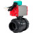 Кран шаровой BV4242E-FP-GRM-ISO Дн100 Ру10 полнопроходной, корпус - НПВХ, шар - НПВХ, уплотнение - EPDM, с пневмоприводом PA-DA-065 и магнитным переключателем ALS200D в Алматы