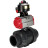 Кран шаровой BV4242E-FP-GRM-ISO Дн32 Ру10 полнопроходной, корпус - НПВХ, шар - НПВХ, уплотнение - EPDM, с пневмоприводом PA-SA-052 и БКВ APL-510N EX в Алматы