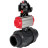 Кран шаровой BV4242E-FP-GRM-ISO Дн32 Ру10 полнопроходной, корпус - НПВХ, шар - НПВХ, уплотнение - EPDM, с пневмоприводом PA-SA-052 и БКВ APL-510N EX в Алматы