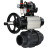 Кран шаровой BV4242E-FP-GRM-ISO Дн100 Ру10 полнопроходной, корпус - НПВХ, шар - НПВХ, уплотнение - EPDM, с пневмоприводом PA-DA-105-1, пневмораспределителем 4M310-08 AC220V, БКВ APL-510N EX и БПВ AFC2000 в Алматы