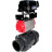Кран шаровой BV4242E-FP-GRM-ISO Дн100 Ру10 полнопроходной, корпус - НПВХ, шар - НПВХ, уплотнение - EPDM, с пневмоприводом PA-DA-065 и пневмопозиционером YT-1000RSN без обратной связи в Алматы