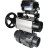 Кран шаровой BV4242E-FP-GRM-ISO Дн25 Ру10 полнопроходной, корпус - НПВХ, шар - НПВХ, уплотнение - EPDM, с пневмоприводом PA-DA-105-1 и пневмопозиционером YT-1000RSN без обратной связи в Алматы