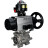 Кран шаровой BV3232P(3pc)-FP-SW-ISO-H Ду100 Ру63 полнопроходной, корпус - нержавеющая сталь SS316, под приварку, с пневмоприводом PA-DA-105-1, пневмораспределителем 4M310-08 DC24V, БКВ APL-510N EX в Алматы