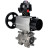 Кран шаровой BV3232P(3pc)-FP-SW-ISO-H Ду100 Ру63 полнопроходной, корпус - нержавеющая сталь SS316, под приварку, с пневмоприводом PA-DA-105-1, пневмораспределителем 4M310-08 DC24V, БКВ APL-510N EX в Алматы