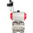 Кран шаровой BV3232P(3pc)-FP-SW-ISO-H Ду40 Ру63 полнопроходной, корпус - нержавеющая сталь SS316, под приварку, с пневмоприводом PA-DA-065, пневмораспределителем 4M310-08 AC220V, БПВ AFC2000 в Алматы