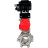Кран шаровой BV3232P(3pc)-FP-SW-ISO-H Ду40 Ру63 полнопроходной, корпус - нержавеющая сталь SS316, под приварку, с пневмоприводом PA-DA-065, электропневматическим поворотным позиционером YT-1000RSN с обратной связью в Алматы